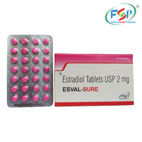 Hormone replacement therapy tablet with Estradiol Hemihydrate 2 mg