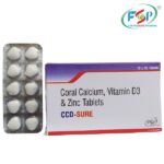CCD-SURE (Coral calcium 500mg, Vitamin D3 600 IU Tablet)