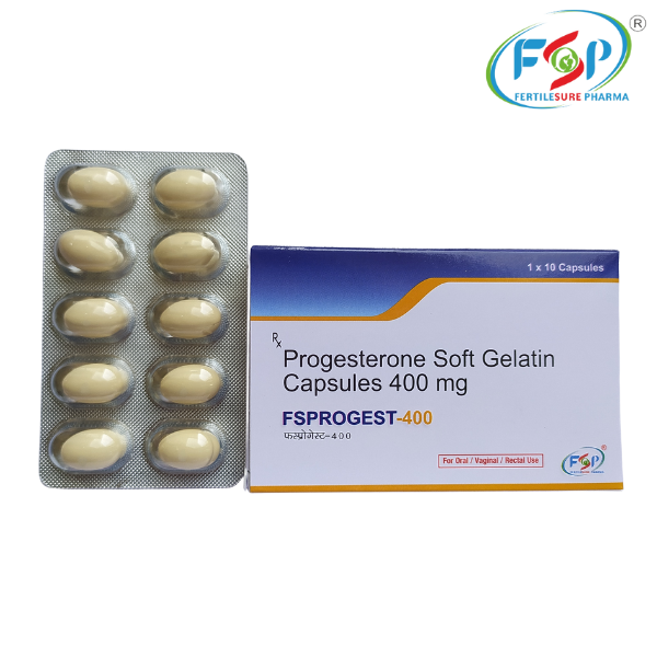 FSPROGEST softgel capsule with natural Progesterone 400 softgel for pregnancy support and hormonal balance