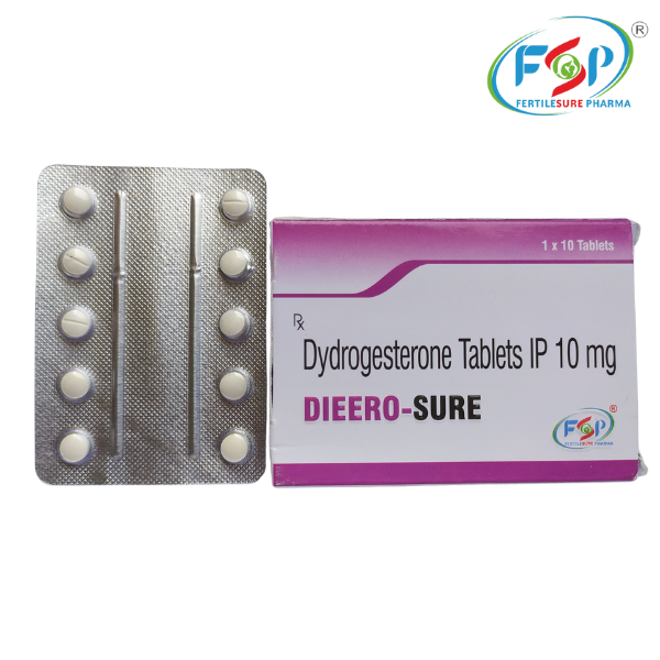 Dydrogesterone 10mg oral tablet used in hormone therapy and pregnancy support