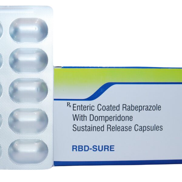 Rabeprazole 20mg enteric coated and Domperidone 30mg sustained release capsule RBD-SURE