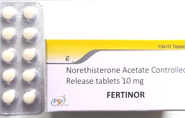 FERTINOR tablet with Norethisterone Acetate 10mg controlled release for hormonal treatment